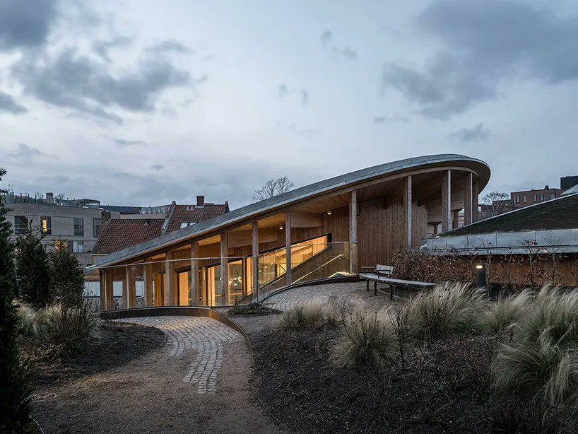 designboom's tweet photo. kengo kuma’s hans christian andersen museum opens to the public in denmark. https://t.co/jFeGHqaRV2 https://t.co/6G5HkqYmNo