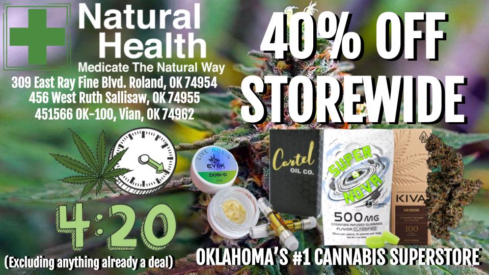SallisawNH's tweet photo. It's 420 around here everyday🤪

Come check out all of our new product, there is lots of new things! Ask one of our budtenders about all our great deals going on!

"Medicate the Natural Way"

#420 #okcannabis #dispensary #naturalhealth 

@TenKillerNH 
@RolandNaturalH https://t.co/qHj0o4toVd