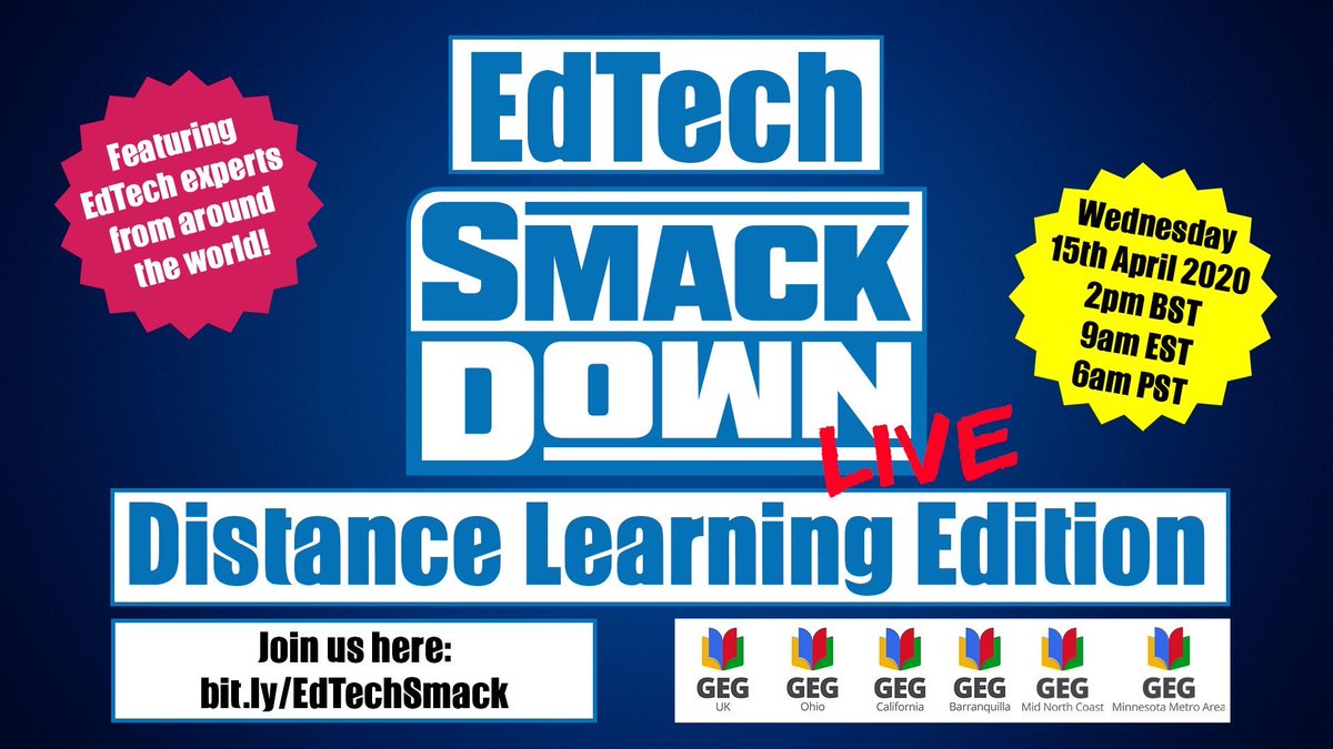 abid_patel's tweet photo. #TwoYearsAgo as we were coming to terms with the global pandemic, this amazing group of individuals came together to rock the #EdTech world!
After the success of #EdTechSmackDown, we saw the need for further support for #Educators around the world & @GlobalGEG was born! π₯° https://t.co/S4iBERKYC5