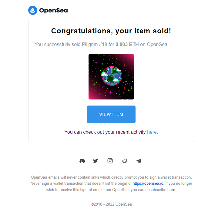 𝐂𝐲𝐜𝐥𝐨𝐧𝐞 &amp; 𝐏𝐢𝐥𝐢𝐠𝐫𝐢𝐦 sold out😍Congratulations to the New Owner Who found Some ETH Reward On 𝐂𝐲𝐜𝐥𝐨𝐧𝐞 😍 Keep Discovering Whole Galaxy⭐opensea.io/collection/shi…
#nfts #nftcollector #NFTcommunity #cryptoart #digitalart #art #nftartist #NFTGiveaway #ETH  #NFTdrops