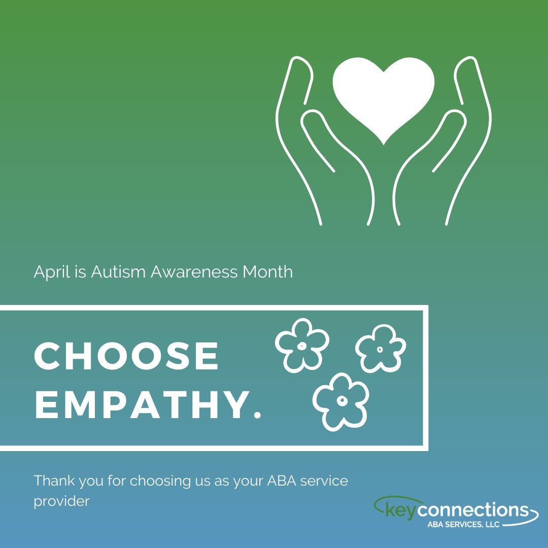 key_connections's tweet photo. Throughout April, we are celebrating autism awareness month.

Stay tuned next week as we distribute blue flowers to our clients and host a playground meetup as a token of appreciation for choosing us as their ABA service provider!

#ChooseEmpathy #AutismAcceptanceMonth https://t.co/AQ4HM8gKIm
