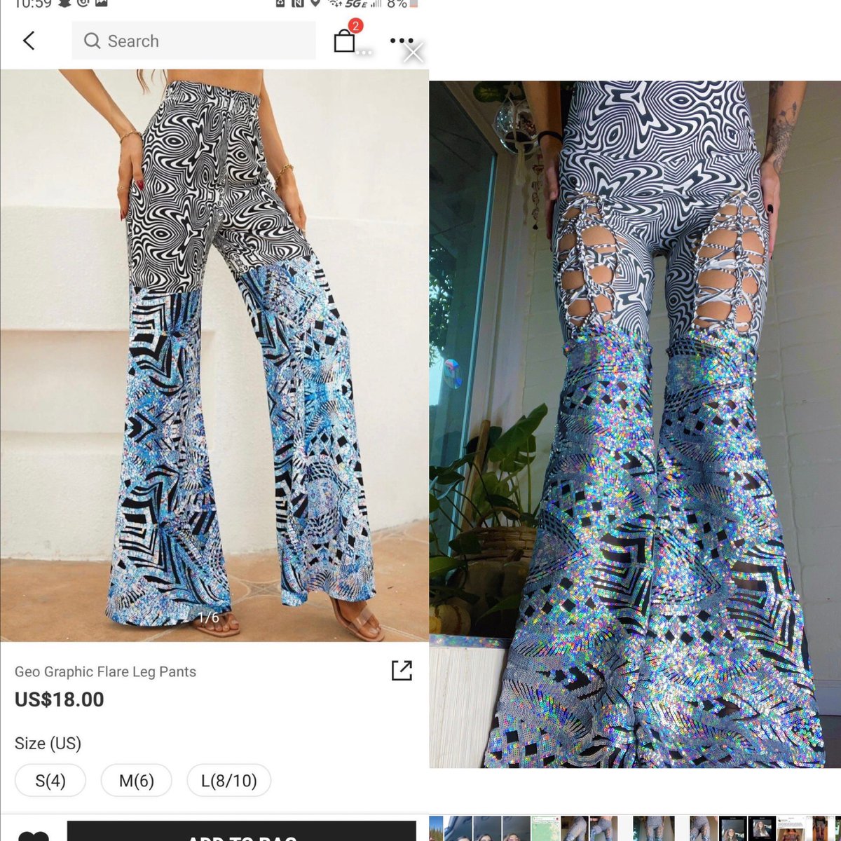 If you need another reason not to shop from shien … look how dirty they did me and @discolem !! A complete knockoff copy of our collab. That fabric i custom make myself, they screenshotted it and mirrored it and it looks like shit. & they do this to other shops all the time!!!