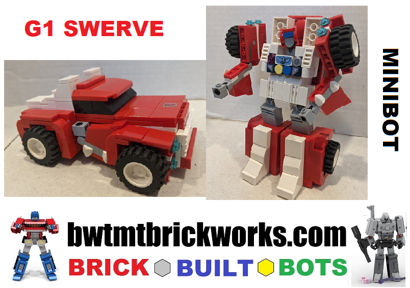 G1 Lego Transformer Swerve ready for action ... watch the transformation of this minibot on youtube ...  youtube.com/watch?v=lkPsnz…