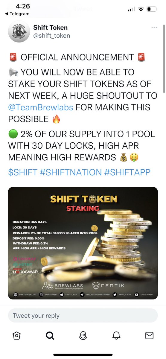Bana43212's tweet photo. Looks pretty good this team delivers non stop and itβs so early nfaππππππ
ποΈ #SHIFTFIT - #SHIFTNATION
ποΈ #SHIFTAPP
ποΈ #LETSGETFIT
ποΈ #DROPWEIGHT
ποΈ #DIET - #WOMENINCRYPTO
ποΈ #BTC #ETH #POLYGON #CRYPTO #eth https://t.co/yf1Kbsdgc7