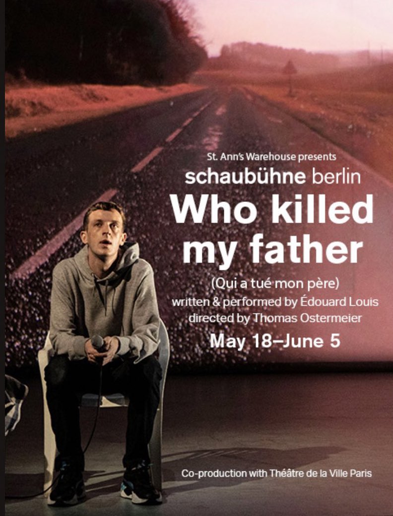 attilalondon's tweet image. A voyage round his father.

Édouard Louis breathlessly brings to life his brave, love-filled, vividly autobiographical ‘Qui a tué mon père’ @Schaubuehne - spanning with painful claustrophobia: miming to Celine Dionne to fighting unregulated capitalism. 

Only at the Schaubühne!