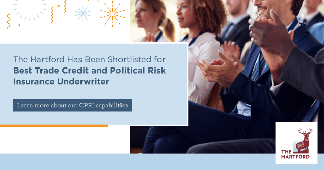 FinServFem's tweet photo. Congratulations to The Hartford's Credit &amp; Political Risk team on getting shortlisted in Global Trade Review (GTR)'s Leaders in Trade Awards for best trade credit and political risk insurance underwriter. https://t.co/Vnv6mBv3HT #iwork4thehartford https://t.co/U1cp8hreiG https://t.co/CLJMlBFjkn