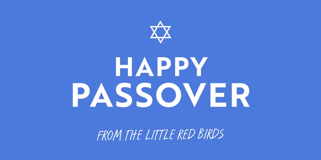 LilRedBirds's tweet photo. Happy Passover from Little Red Bird! ✡️ 

#happypassover #passover #littleredbird https://t.co/HwPqbkv3tA