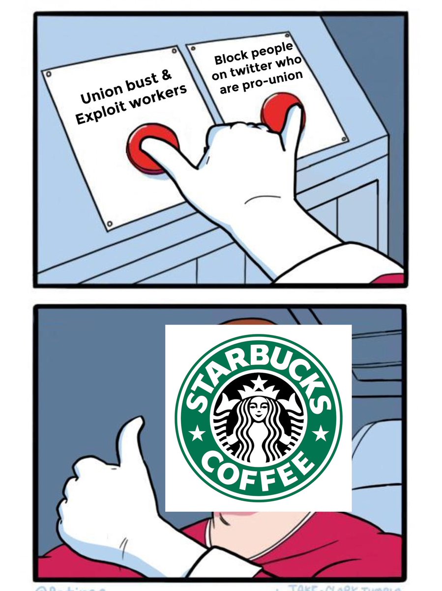 Starbucks is actively blocking people who are calling them out on their illegal union busting tactics. 

If you’re pro-union, flood Starbucks’ replies with #ChangeIsBrewing. Show @starbucks that our voices will be heard and that we stand in solidarity with <a href="/SBWorkersUnited/">Starbucks Workers United</a> !