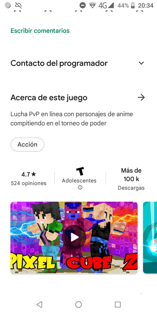 Llegamos a las 100k descargas 😱 una meta que llegó más pronto de lo que pensé, espero que en un año seamos un millón de linduritas 🥰 xD #DragonBallSuper #Android #PlayStore #IndieGameDev