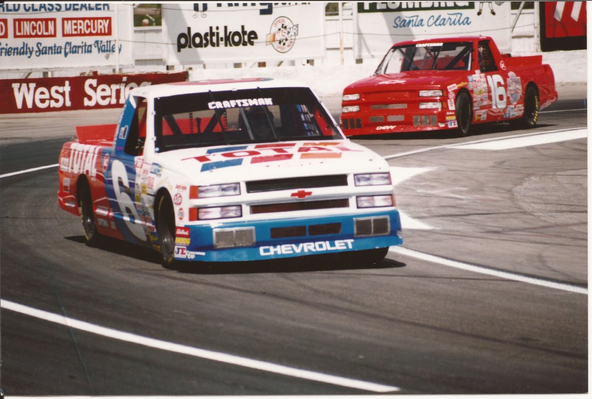 Basso488's tweet photo. Rick Carelli &amp; Ron Hornaday, Jr. @ Saugus, 1995. https://t.co/21HGaSPDFL