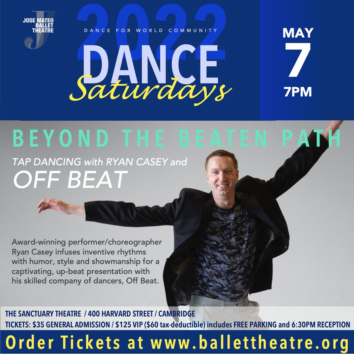 ryancaseydance's tweet photo. Let's dance! 🕺 See you on May 7 in Harvard Square for an evening of dancing, drinks, raffles &amp; more! @JoseMateoBallet https://t.co/j8k8GuXSU4