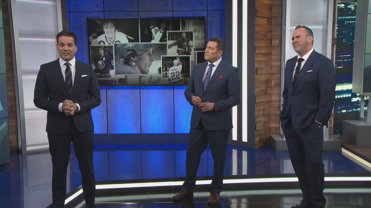 Je vous invite à ne pas manquer un moment de télé très touchant ce soir vers 17h45. <a href="/SThibaultTVA/">Sophie Thibault</a> s'entretient avec 3 collègues en deuil de leur ami Mike Bossy. Tout ça dans le studio C de TVA Sports, là où travaillait encore tout récemment le Grand #22.