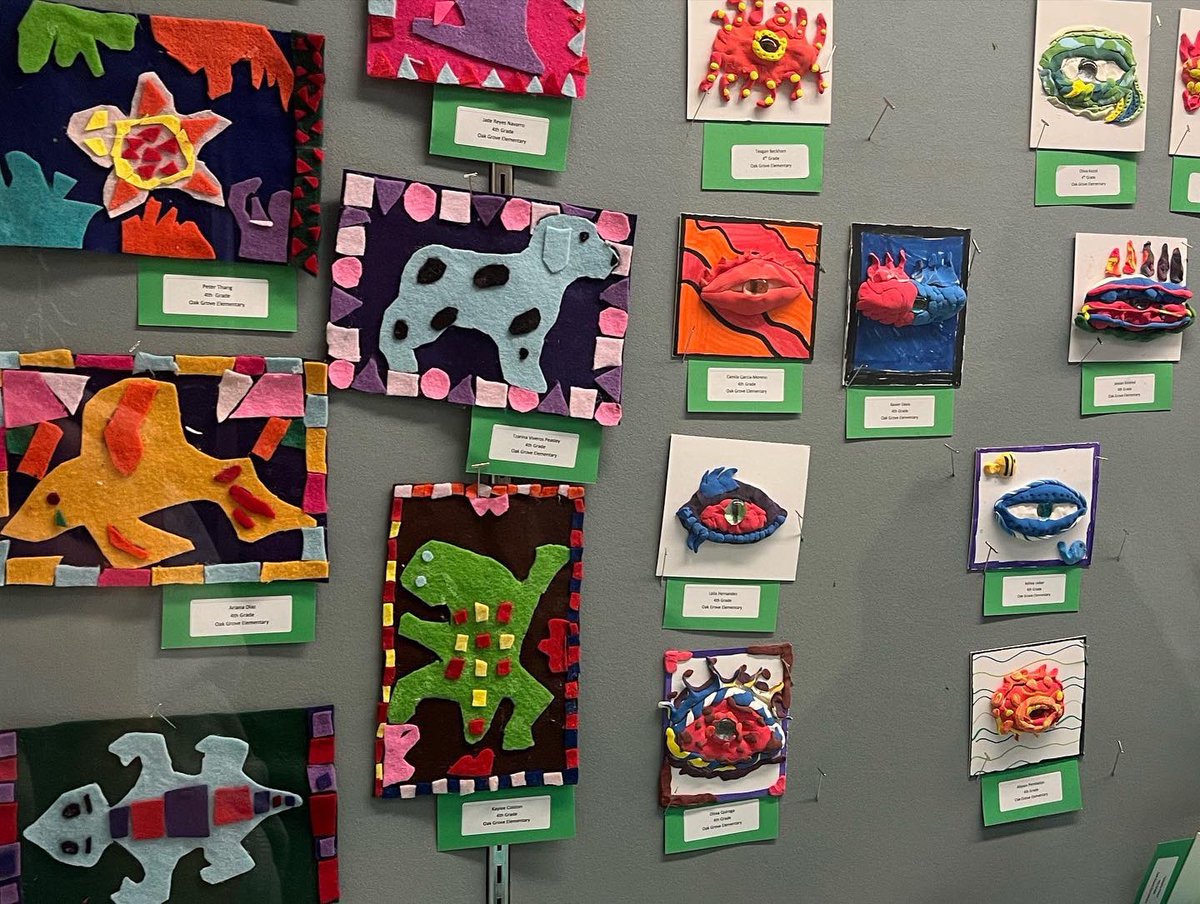 Next up on the Turner Art Tour was Oak Grove Elementary! ❤️🎨 #turner202strong <a href="/OakGroveArt202/">Ms.Earl’s Art Class</a> <a href="/OakGrove_202/">Oak Grove Elementary</a> #k12artchat #KSarted