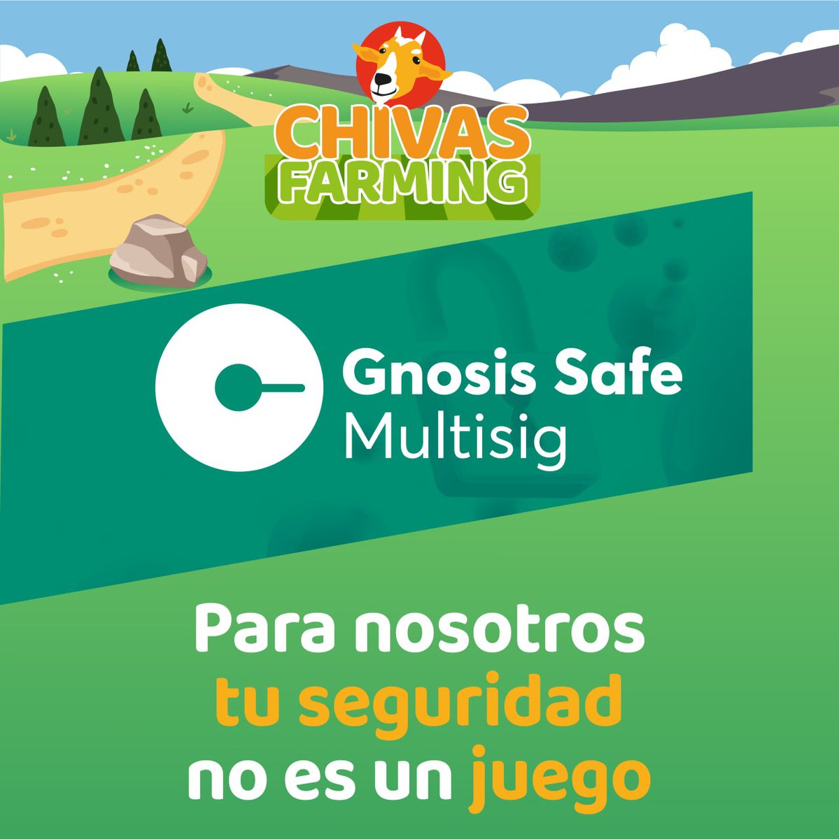 ChivasFarming's tweet photo. Tenemos un nivel adicional de seguridad con la mejor billetera multifirmas @gnosisSafe @gnosisdao 

#wallet #Seguridad #ChivasFarming  #juegoenlinea https://t.co/qs8kECAd2d