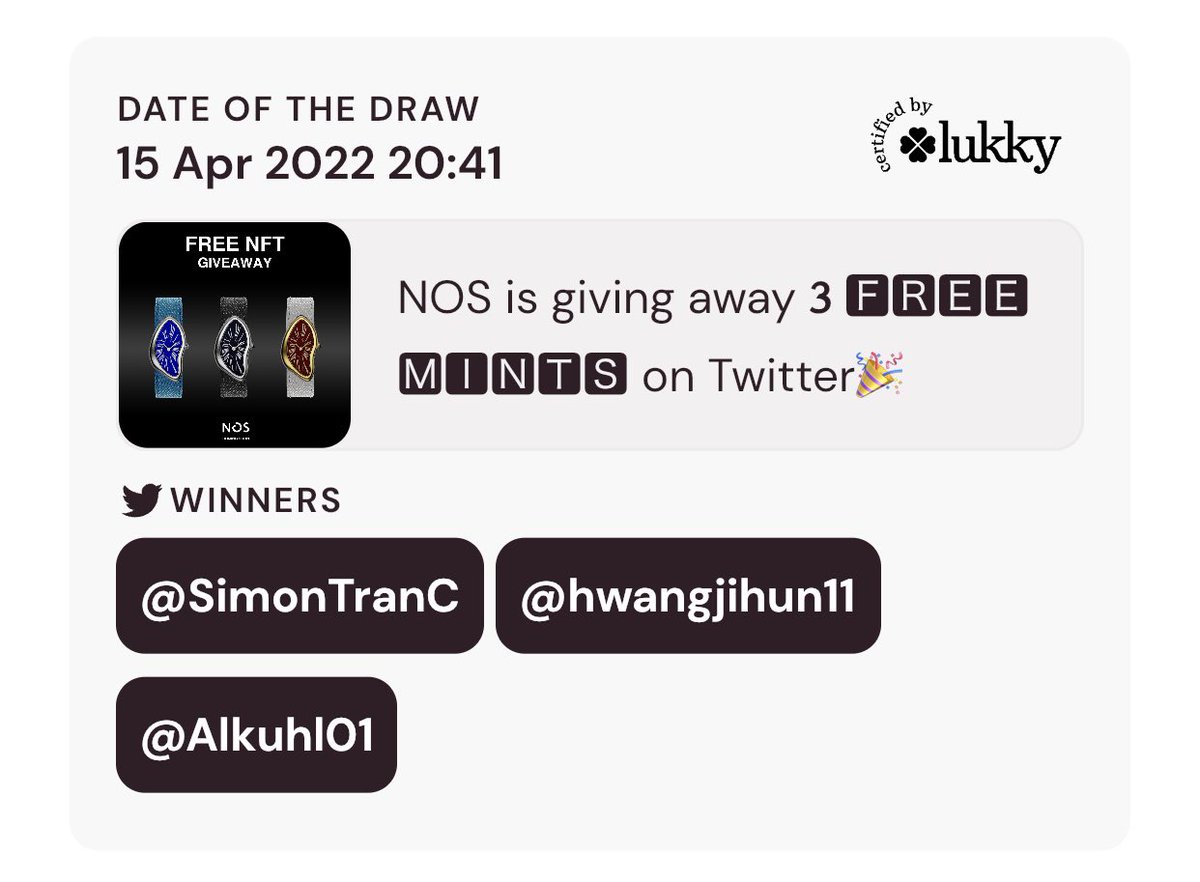 NOS | NFT tweet media