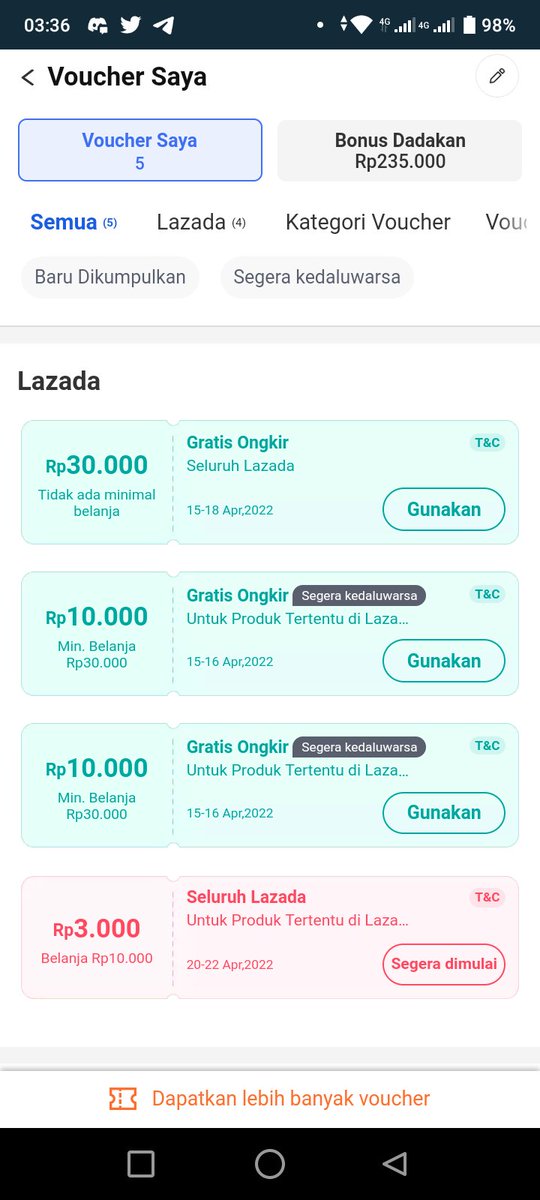 fayaabdullah27's tweet photo. @LazadaID Saya pengguna baru mendapatkan VCR 30rb tanpa minimal belanja tapi pada saat cek out tidak memotong. Itu kenapa ya? Sudah dicoba semua produk tetap tidak bisa. https://t.co/c1QcpQ6RmS