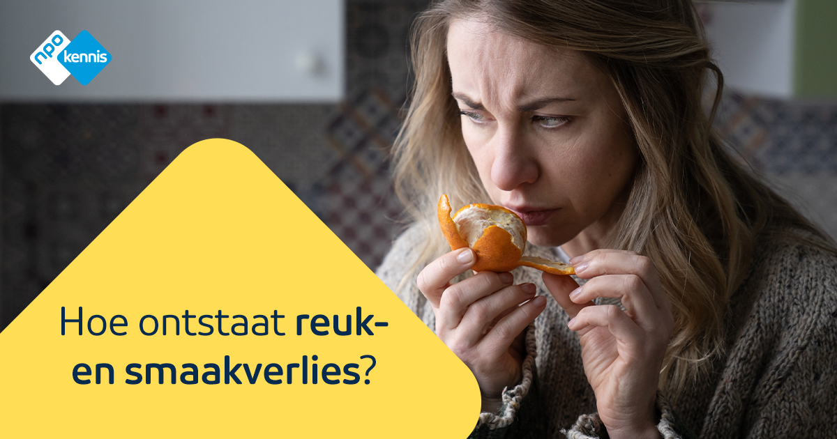 NPOKennis's tweet photo. Reuk- of smaakverlies kan uiteenlopende oorzaken hebben, zoals corona of hersenletsel. Vaak is het verlies van geur of smaak tijdelijk, maar het kan ook blijvend zijn. Kom er na #prikkels nog meer over te weten op: https://t.co/wrgXycBuyQ #geur #reuk #smaak https://t.co/pyOKX2UPQf