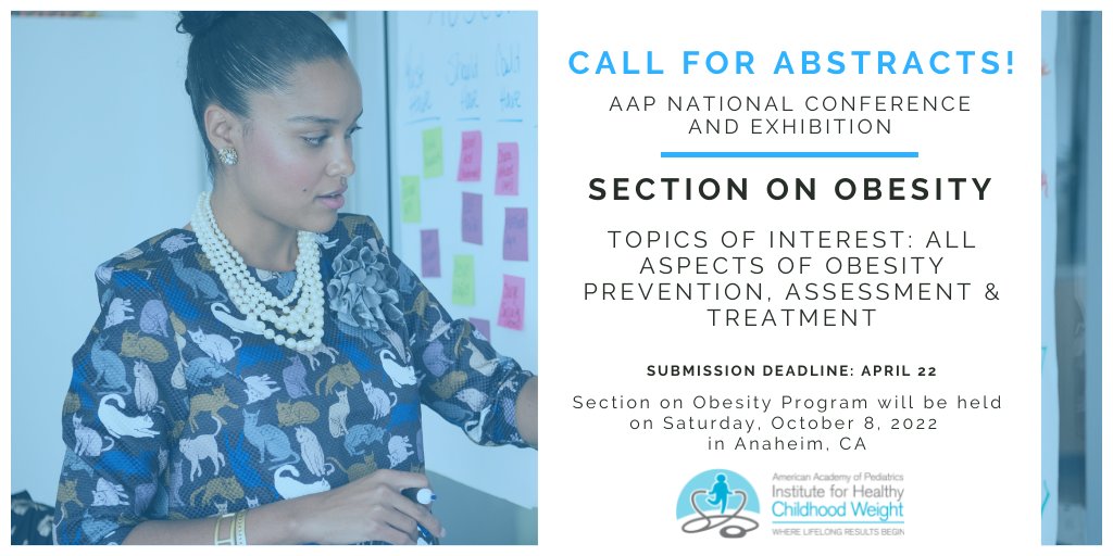 AAPHealthyWt's tweet photo. We are still accepting abstract submissions for the 2022 Innovations Forum and Section on Obesity Program highlighting innovative obesity care strategies, interventions &amp; quality improvement. Deadline | Friday, April 22.  Abstract Submission Portal |  https://t.co/j3rS5sg3pO https://t.co/OrkVWH014H