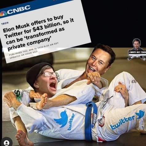 So much YES in one photo!! 🥋🤙
#Elon #TWTR #FreeSpeech #BJJ
@elonmusk @JosephVVallace @jasondebolt @Real_Futurist