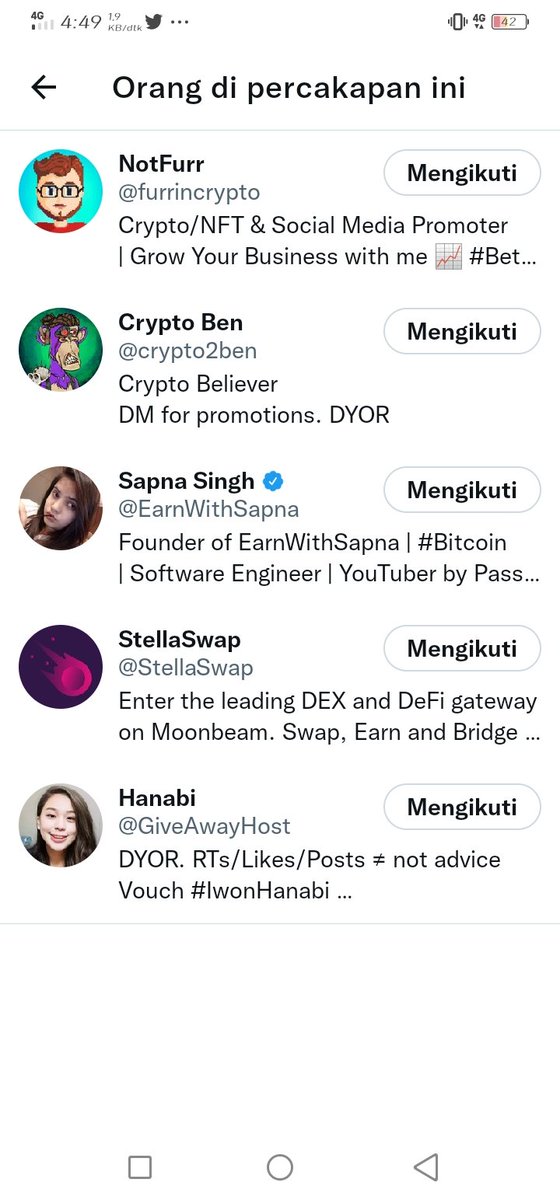 Bigwin014's tweet photo. @GiveAwayHost @furrincrypto @EarnWithSapna @crypto2ben @StellaSwap Done https://t.co/M3RwTaHB1s