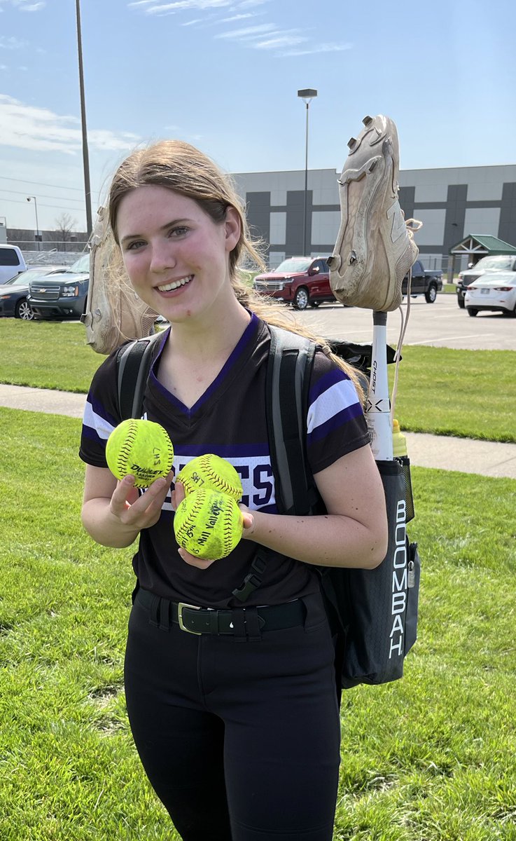 Was a big day for left fielder Ella Burvee. Confidence at the plate and a 4 HR DAY. Proud of you Ella! #TogetherAsOne