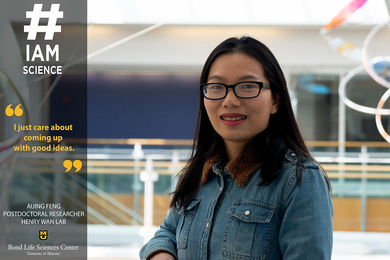 BondLifeSci's tweet image. "When you [do] research, you can have ideas [that] something can change in your life," said Aijing Feng, postdoctoral researcher in the Henry Wan lab. Feng searches tirelessly for answers to her research questions.
🔗decodingscience.missouri.edu/2022/04/15/iam…
#IAmScience #MizzouResearch