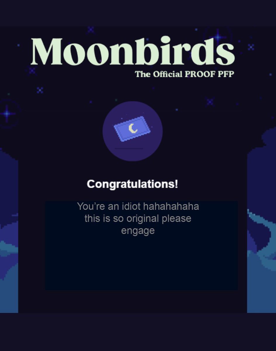 stickfigureznft's tweet photo. Are we doing this right #moonbirds https://t.co/TsZt9RyAUT