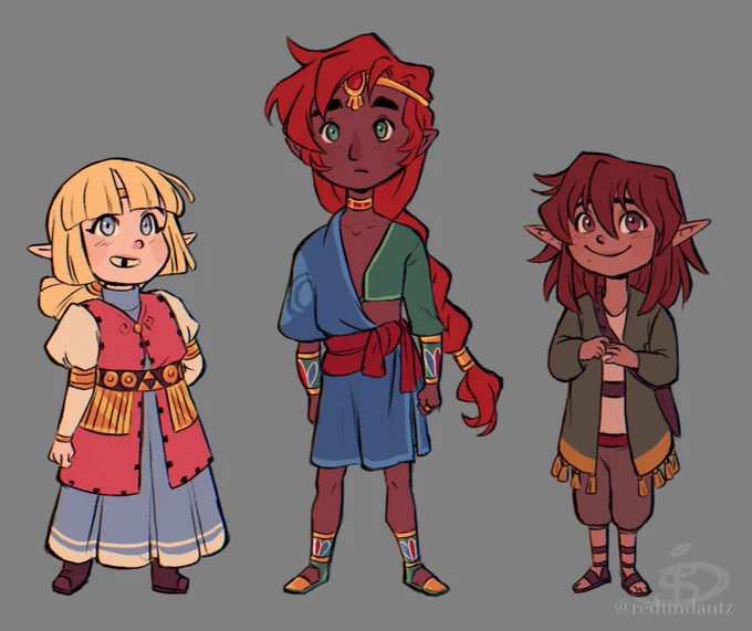 I love them sm 💙❤️💚
[ancient loz au] 