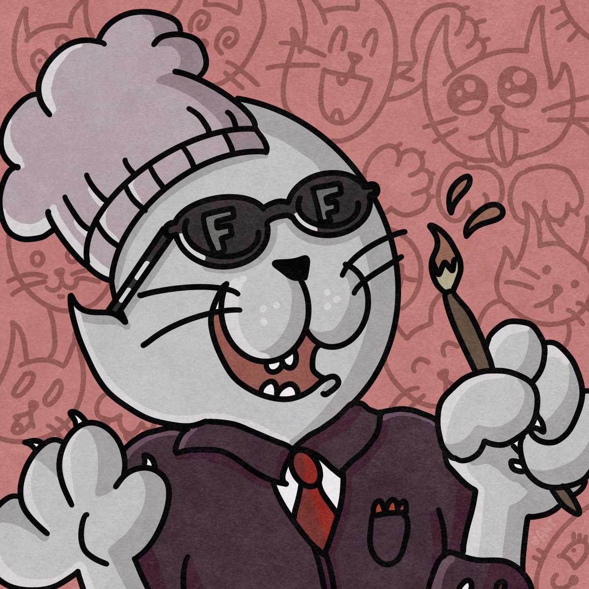 antsarthouse's tweet photo. Fiendz, it's time to do another REDRAW RAFFLE! 
This artistic @FelineFiendz #2187 gifted to me by @chulo_chris_ ❤️😭❤️ 

To enter to have your Fiend re-drawn,
Retweet, Comment with your Feline, &amp; Follow✍️🐱

Entry Ends 12 pm EST tomorrow.⏰
#fiendzfolllowfiendz #FIENDZTAKEOVER https://t.co/UVcFyNyQWK