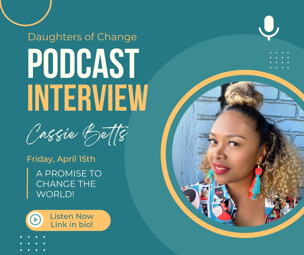 TheRealMISLA's tweet photo. From surviving homelessness to changing the world! Cassie Betts has one of the most inspiring stories ever told! Tune in to ‘Daughters of Change Podcast’ today!

https://t.co/Zq2RUQtjV3

#cassiebetts
#misla
#marty
#daughtersofchangepodcast
#southla
#bosstalk
#blackwomenintech https://t.co/dwvsrGNqb6