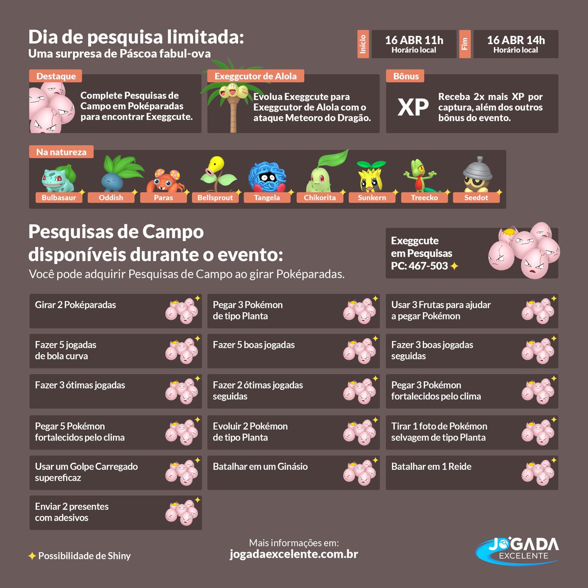 Evento de Páscoa com o Pokémon GO!