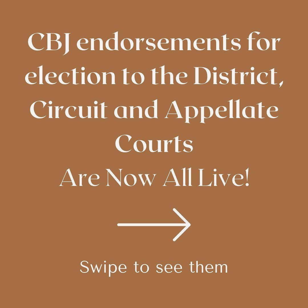 CBJLouisville's tweet photo. CBJ endorsements for election to the District, Circuit and Appellate Courts are now all live! Pt. 1 https://t.co/EYNRwz8SLk