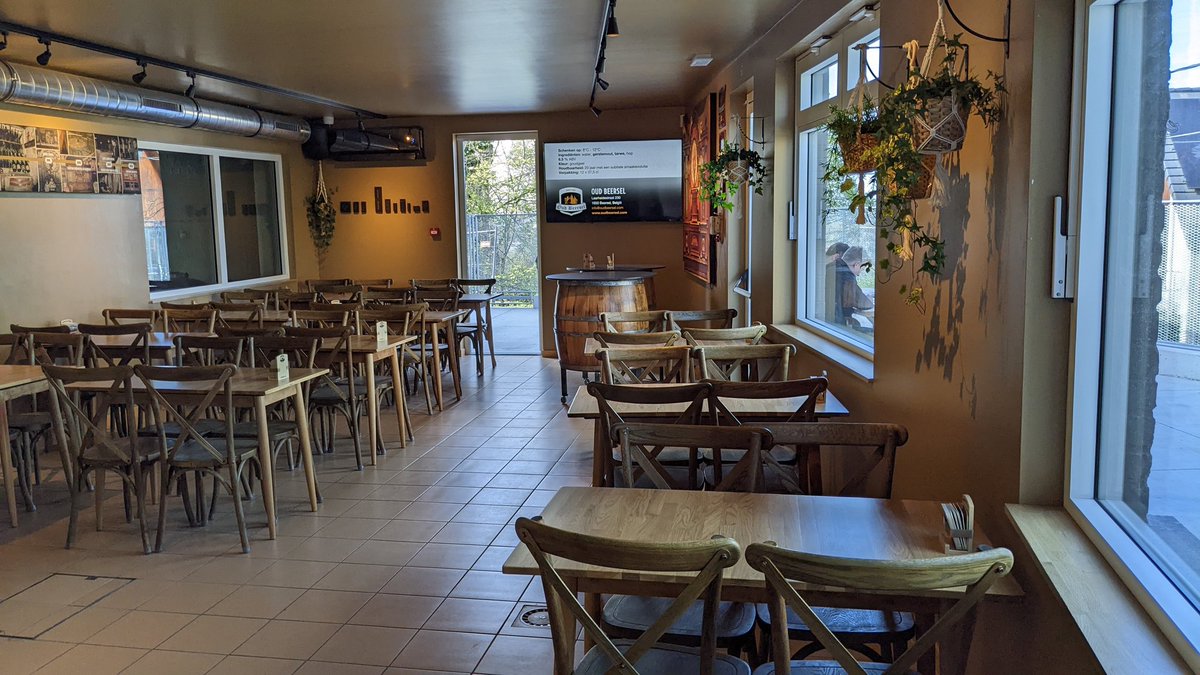I visited Oud Beersel's new Bierhuis for the first time today. Very impressed with the reinvention of the old bar. Spacious and well done, and definitely worth a visit. There's food too, and the meatballs in kriek sauce went down well.