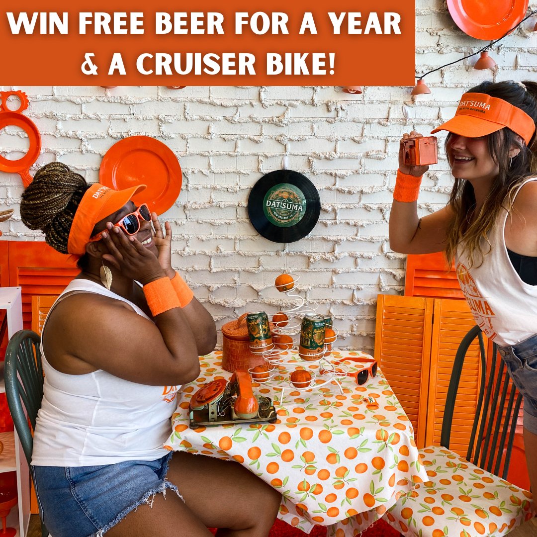 faubourgbeer's tweet photo. SHOW YOUR #DATITUDE TO WIN FREE BEER FOR A YEAR, A BIKE &amp; MORE! Our DAT'SUMA contest is in full swing &amp; it's so easy to enter! Click the link for full details &amp; rules! https://t.co/Yse8FWyuOJ

#neworleans https://t.co/dUIofCUOn3
