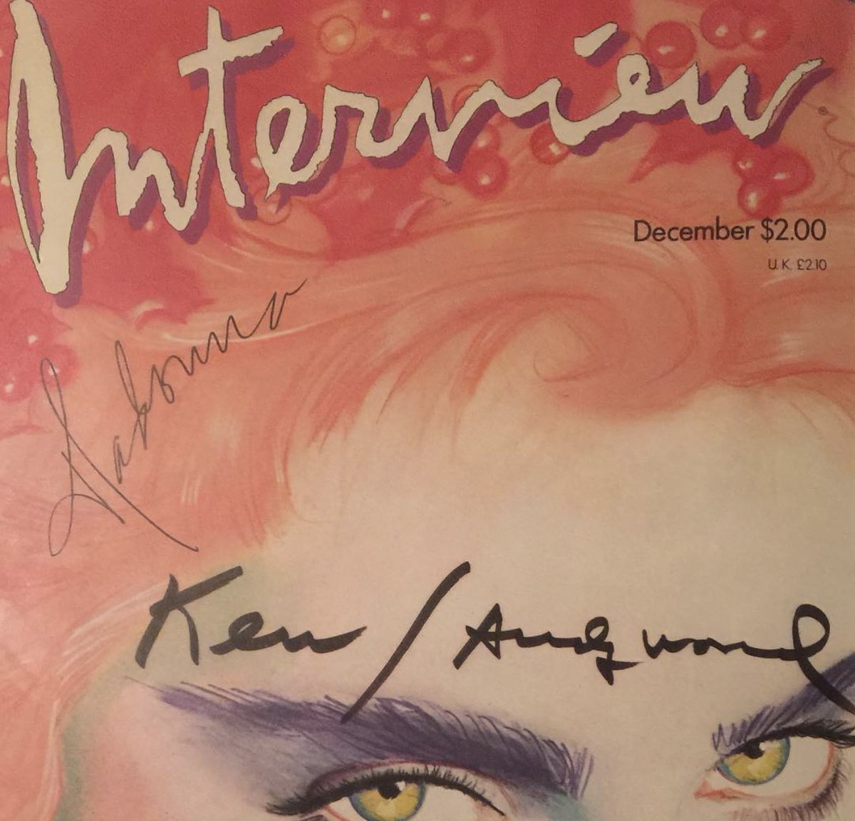 djheather's tweet photo. @djmarkfarina My Uncle’s signed @InterviewMag with @madonna and @TheWarholMuseum ‘s signature. His collection includes portraits of @TheSlyStallone and #RichardPrior which I am now blessed to own. https://t.co/yVbviick0x