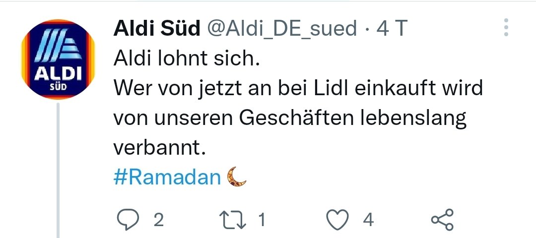 lawen4cer's tweet photo. Wer betreibt eigentlich den Account von ALDI Süd? https://t.co/yWomfyWQD2