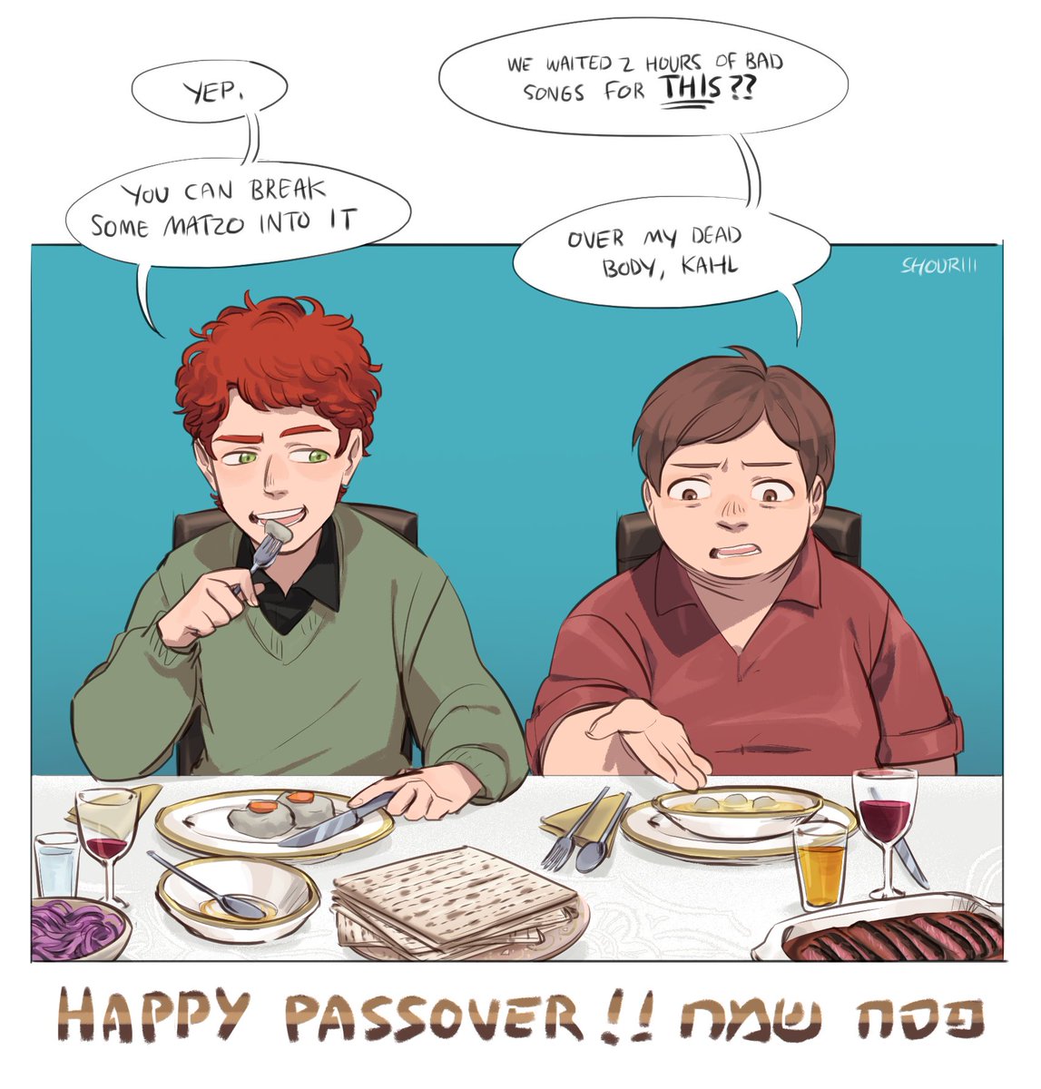 Happy Passover from dating kyman🍷 