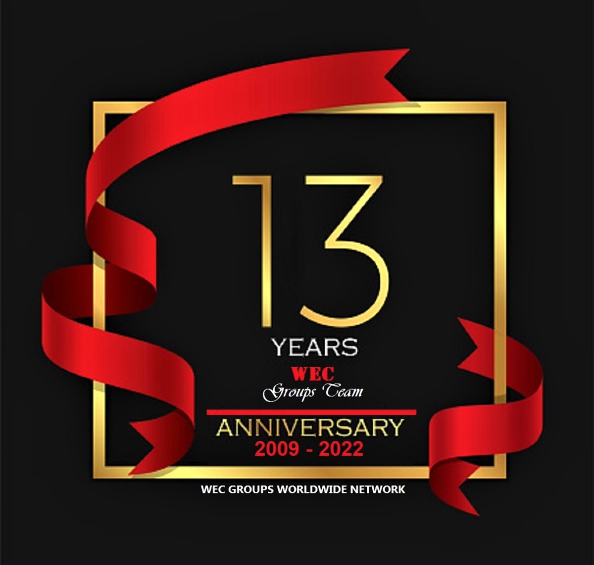 WECGroupsTeam's tweet photo. Today, to mark our 13th WEC Anniversary, on April 15, 2022, Another year of excellent journey and success of WEC Groups. We would like to extend our utmost gratitude to all our team and members for your support is gratified us around the world. @TheFounderOfWEC  #WECGroupsTeam https://t.co/96xDqfoGDr