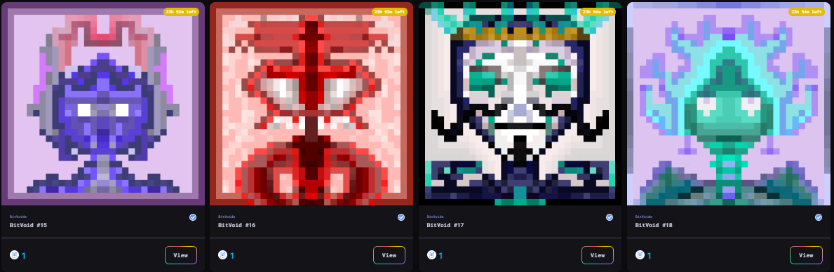 Rifts between the Voids crackle as the doors to the Multi-Verse expand 🌌

Four more explorers seek out to the Voids to reach ascension! 👾

paintswap.finance/marketplace/co…