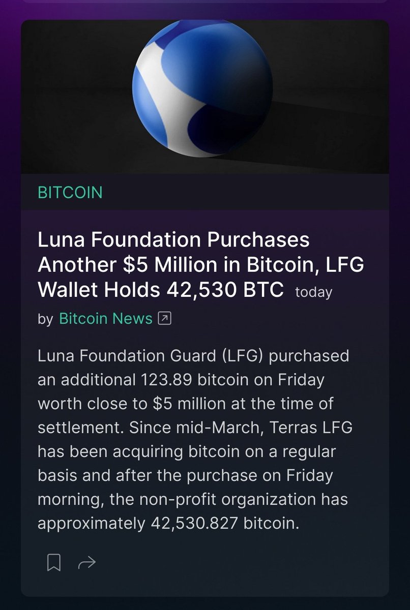 PersiaSonar's tweet photo. $LUNA is becoming the biggest wallet that holds $BTC
🐂 sign? https://t.co/p7PfZODwcn