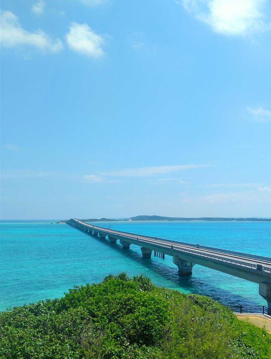 宮古の北部に位置する池間島から📸 セルリアンブルーにちむどんどんでした