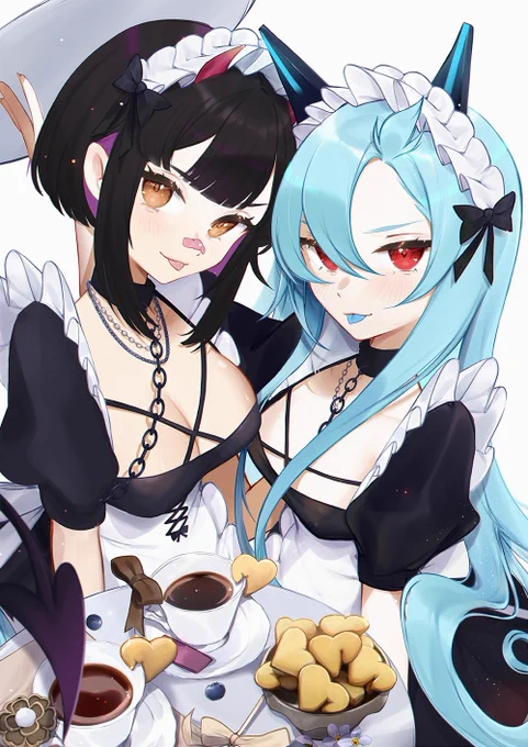 Mlem and maids 

Commission for @/_Jhinxx 

#RainArt 