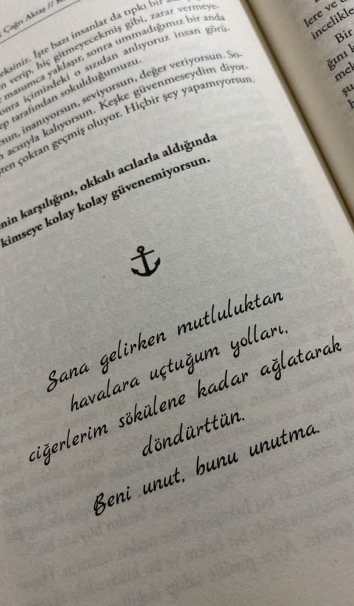 İnsan sevmelii fakat kavuşmalı daa.