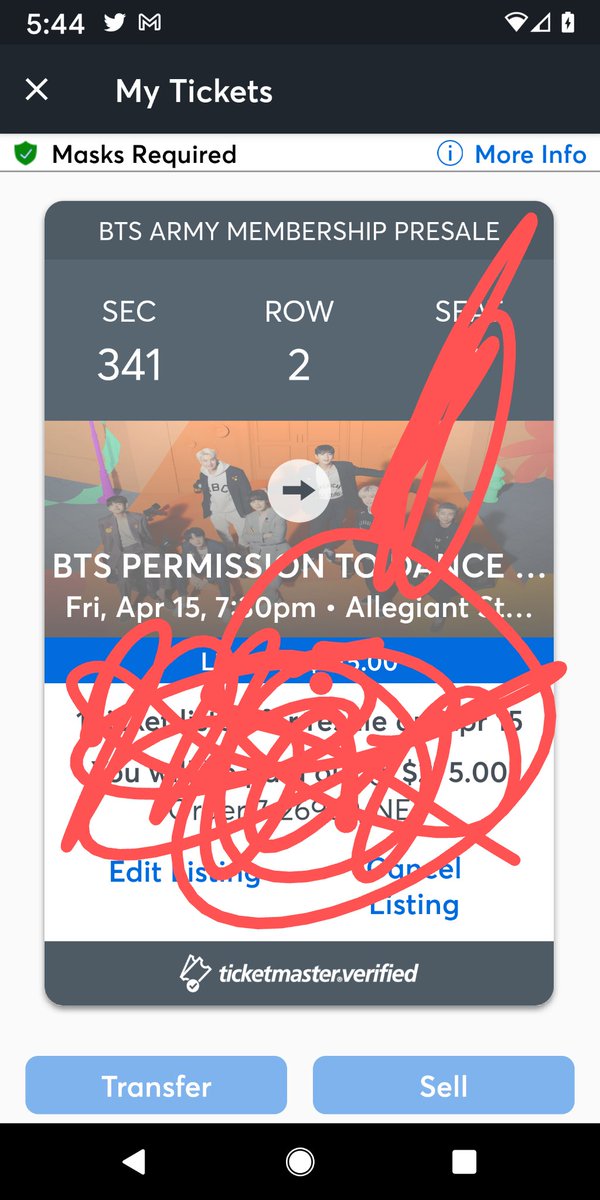 MarvelousMusin1's tweet photo. PTD LV 4/15 (TONIGHT!!!)
1X SEC 341, ROW 2
ASKING $150 OBO
PAYPAL G&amp;S ONLY
DM to purchase
NEED GONE IMMEDIATELY
@jungkookseye20 @875tickets #BTSTICKETSELLING #BTS #BTSwts https://t.co/8yIJwTTUP1