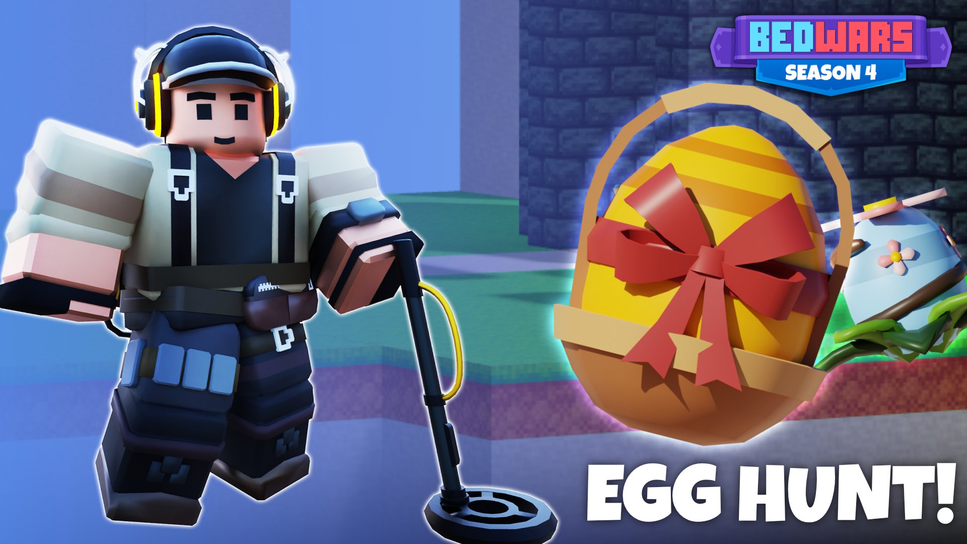 Roblox BedWars on Twitter "🐰 Egg Hunt Event! 🪙 Metal Detector Kit ⚔️ Disasters 30v30 + DUELS! 🐇