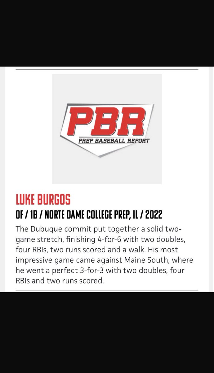 Thankyou for the write up <a href="/PBRIllinois/">PBR Illinois</a>