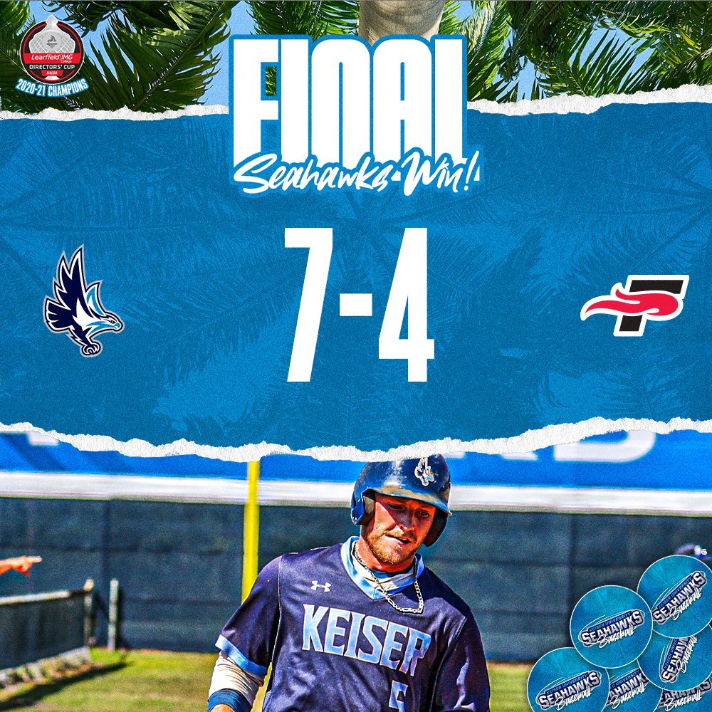 FINAL | Keiser hands No. 1 Southeastern its first conference loss of the season, taking Game One of this weekend series, 7-4.

#DefendtheBeach
