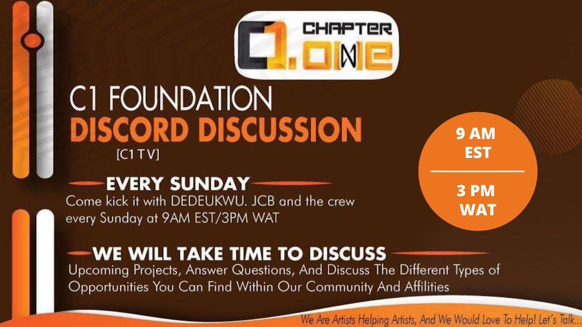 dum_unu's tweet photo. C1 Community Call tomorrow! Every Sunday in discord🤝 Join us!
#NFTCommunity #web3 #web3support #C1Foundation

⏰9 AM EST / 3 PM WAT
 🔗 https://t.co/LSlc2UYk0y https://t.co/uXQi57hRRL