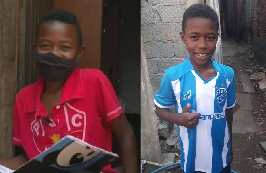 Lobosdacuruzufc's tweet image. Ele estava vendendo doce e um cliente perguntou o que ele queria ganhar de presente. Ele pediu uma camisa do Paysandu. Um mês depois, o cliente voltou com a camisa. Gostaria de agradecer por tudo que o Paysandu fez pelo meu filho, era o sonho dele ter a camisa do time com o nome.