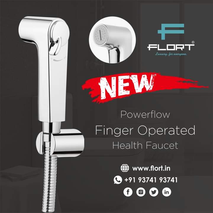 FlortBath's tweet photo. New Powerflow Finger Operated Health Faucet - FLORT

Contact On : +91 93741 93741

Visit our website for more 
information :
https://t.co/8a43GlWQHC

Showers I PTMT Taps I ABS 
Shower I Connection Pipe &amp;  Many More...

#BathFittings #ptmt #Faucets #Taps #ganga #tora #flort https://t.co/Ha5rVNlt6c